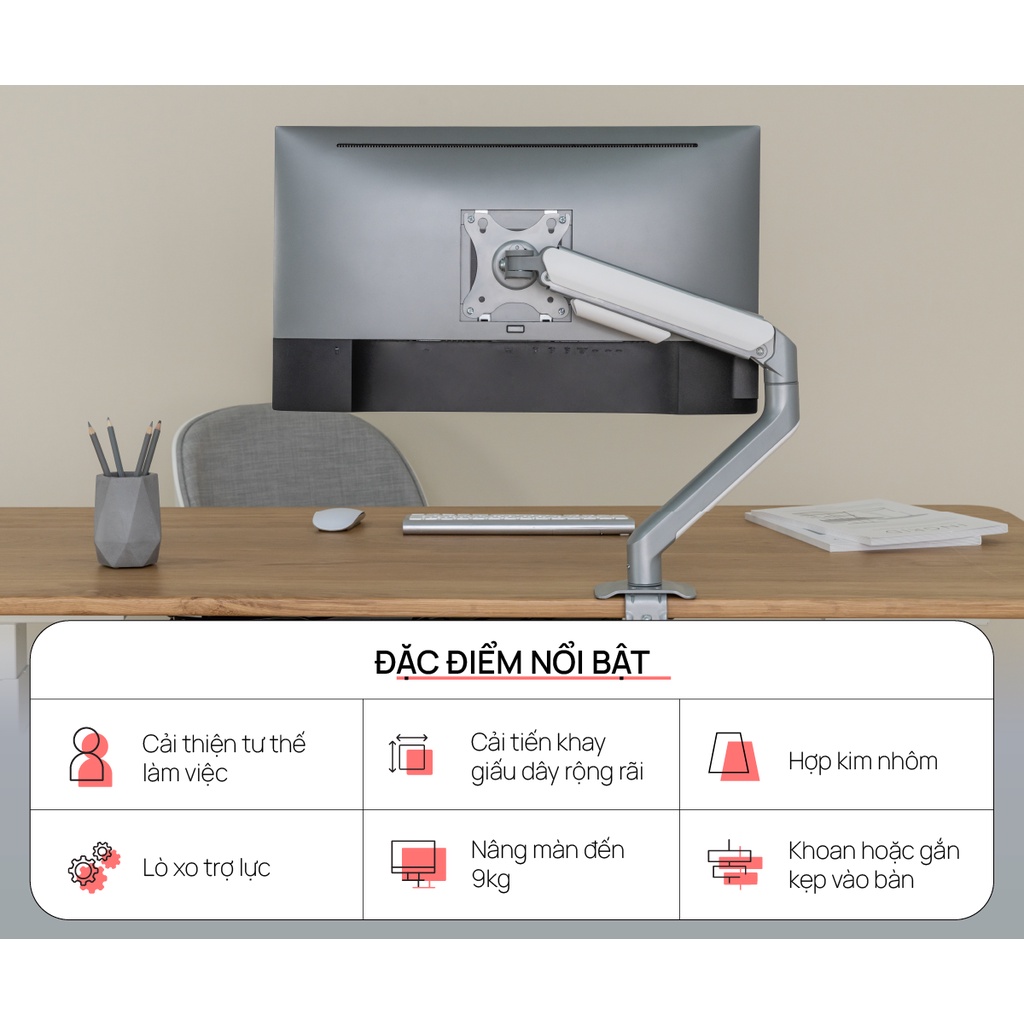Giá đỡ màn hình Human Motion T6-Pro