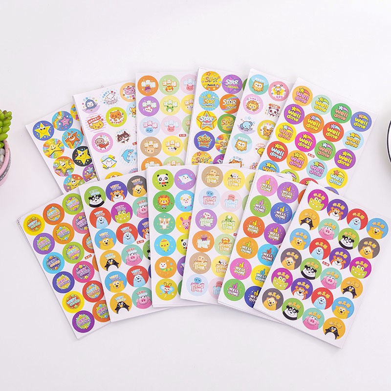 Bộ 10 tấm sticker dán đánh giá dễ thương (túi) nguồn hàng giá rẻ