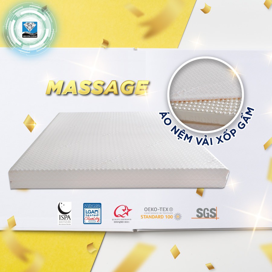 Nệm Cao Su Kim Cương Masa - massage toàn thân,xua tan mỏi mệt