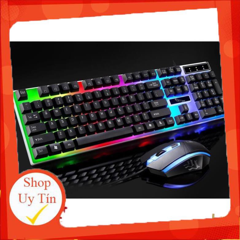(GIÁ SẬP SÀN) Bộ bàn phím giả cơ PRO G21 kèm chuột Có LED 7 Màu Ấn Tượng | BigBuy360 - bigbuy360.vn