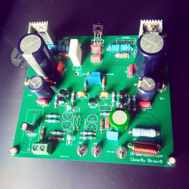 PCB và Điện Trở Cho mạch SymAsym Class AB Amplifier