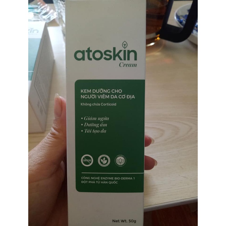 KEM DƯỠNG ẨM CHO NGƯỜI VIÊM DA CƠ ĐỊA ATOSKIN CREAM 50G CHÍNH HÃNG - 10663