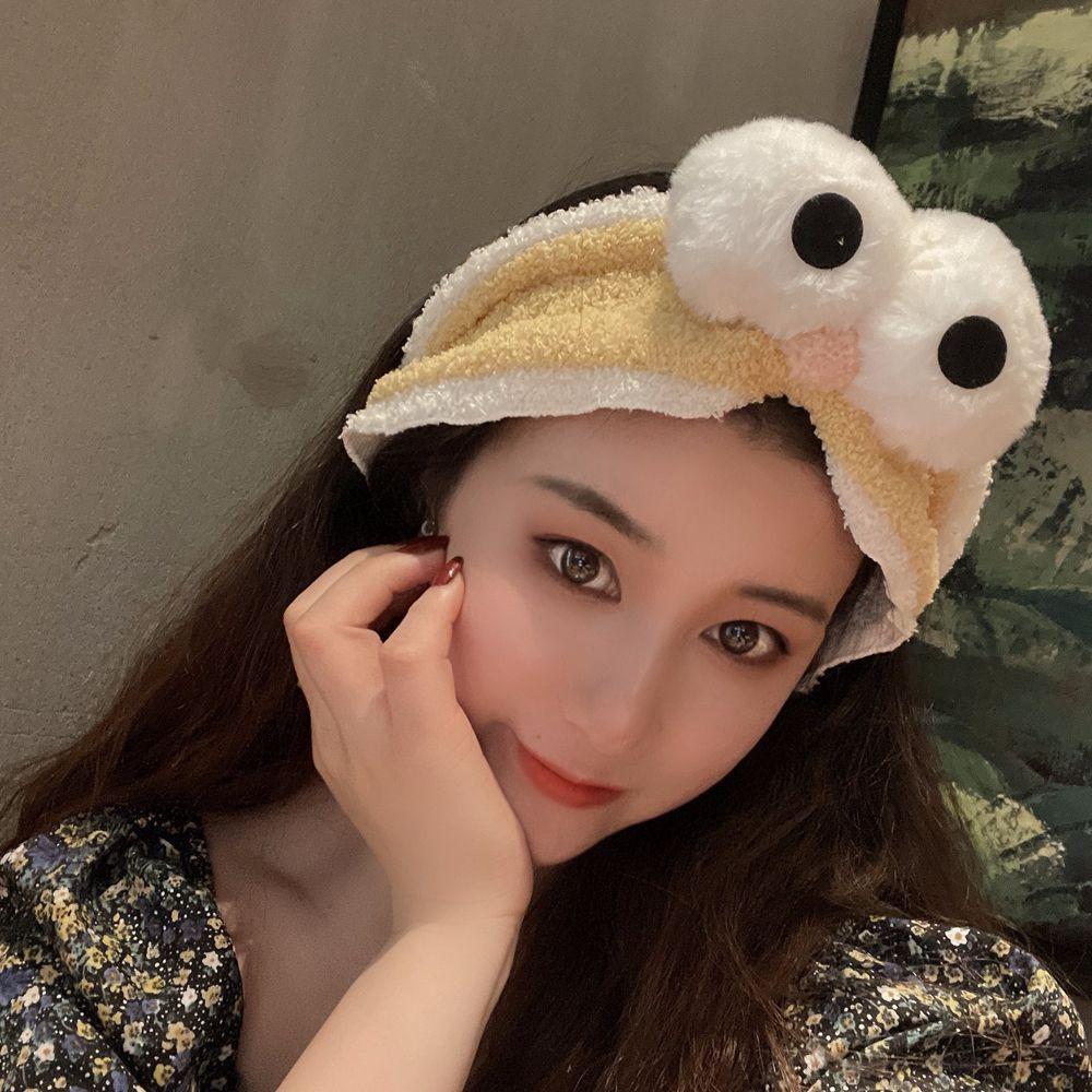 Fallforbeauty Băng Đô Cài Tóc Hình Đôi Mắt Hoạt Hình Ngọt Ngào Tiện Dụng Cho Nữ