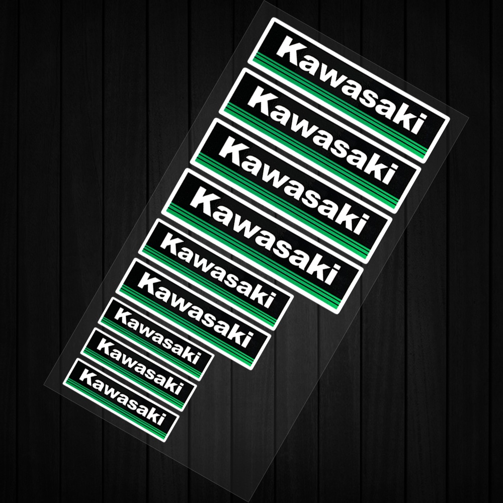 Kawasaki Motorcycle Sticker Phản quang Logo Stickers Mũ bảo hiểm Decal trang trí