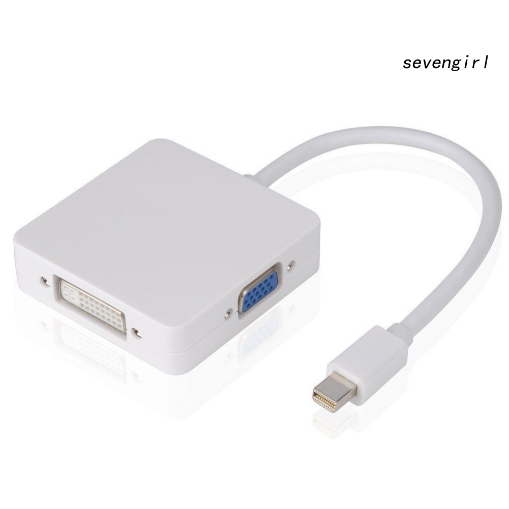 Cáp Chuyển Đổi 3 Trong 1 Dp Thunderbolt Sang Dvi Vga Hdmi-Compatible Cho Macbook