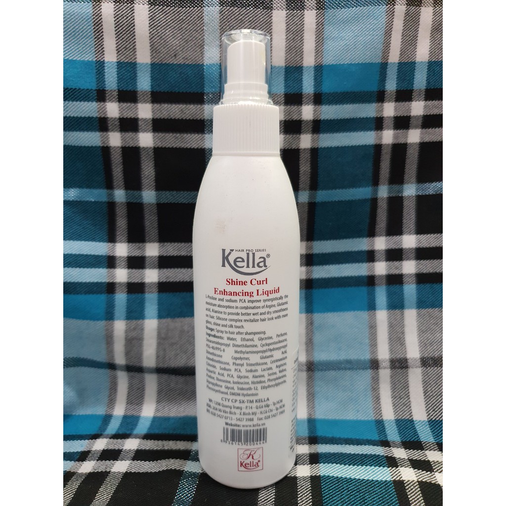 Sữa dưỡng tóc kella A+ trắng dành cho tóc xoăn Kella 200ml giữ cho những lọn tóc xoăn lâu hơn