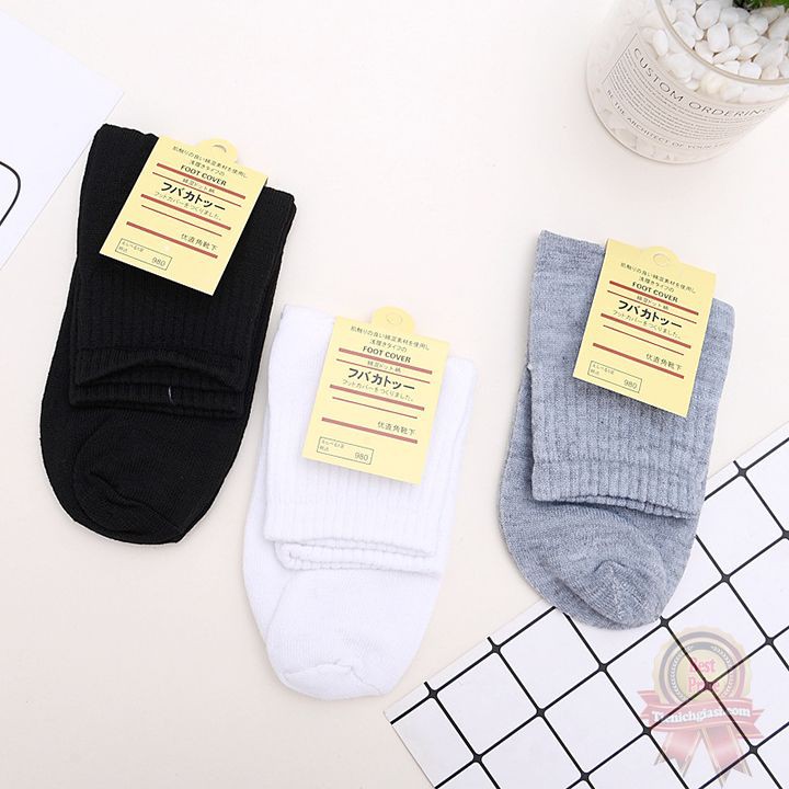 Vớ tất cổ cao thoáng khí chống hôi chân giá rẻ cho nam và nữ