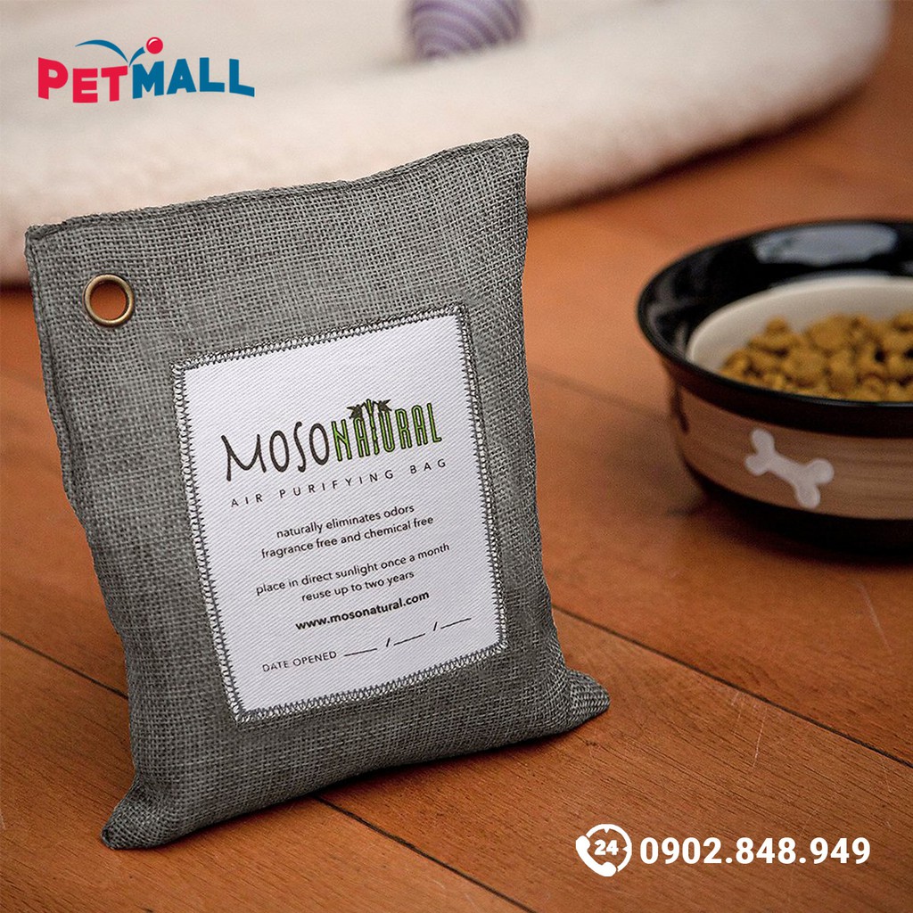 Túi khử mùi diệt khuẩn MOSO Natural Air Purifying Bag Charcoal - Than hoạt tính Petmall