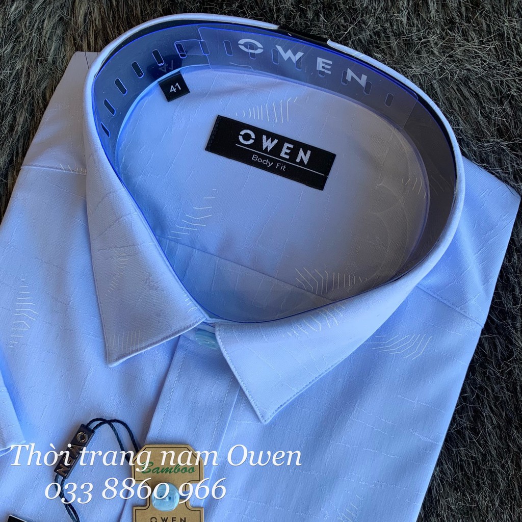 OWEN - Áo sơ mi ngắn tay Owen vải sợi tre 20583 - Áo sơ mi nam | BigBuy360 - bigbuy360.vn