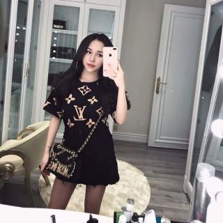 ÁO THUN TAY LỠ IN HỌA TIẾT LV
