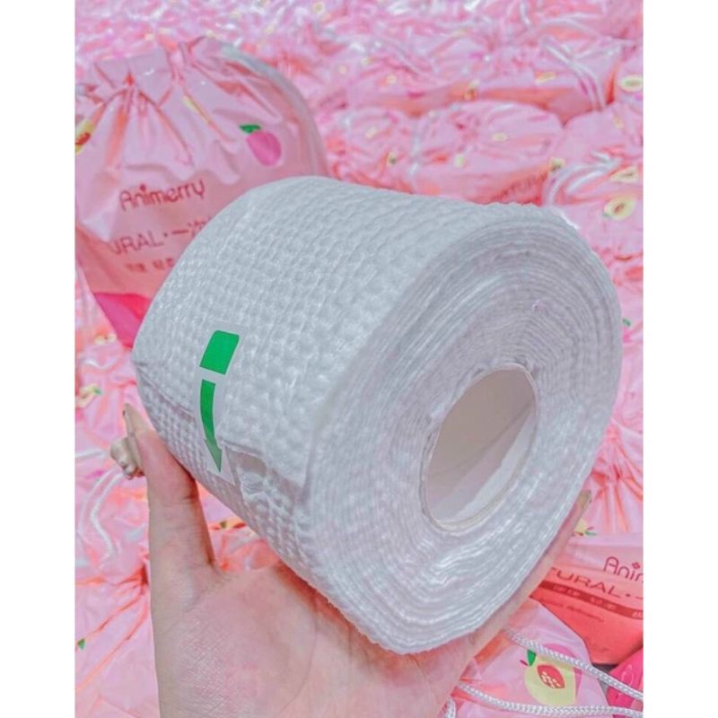 Khăn Giấy Khô Lau Mặt ANNIMERY 100% Cotton Tự Nhiên An Toàn Tiện Lợi Dùng 1 Lần