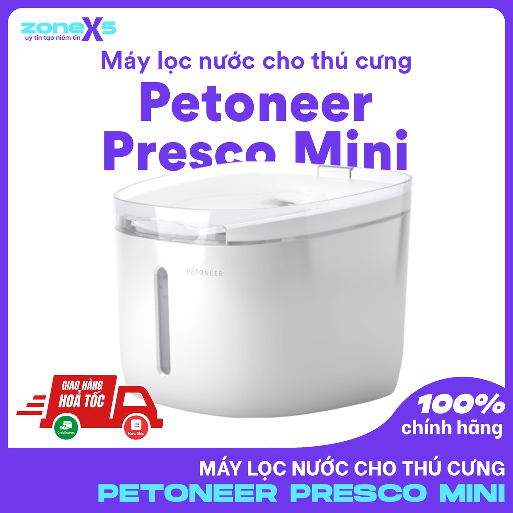 Máy lọc nước uống tự động cho mèo, chó, thú cưng Xiaomi Petoneer Fresco Mini