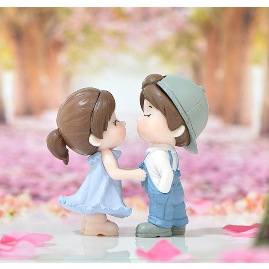 Cặp đôi khiêu vũ trang trí DIY sáng tạo làm móc khóa mặt dây chuyền mô hình hôn ôm, làm quà tặng, trang trí chậu cây, đồ