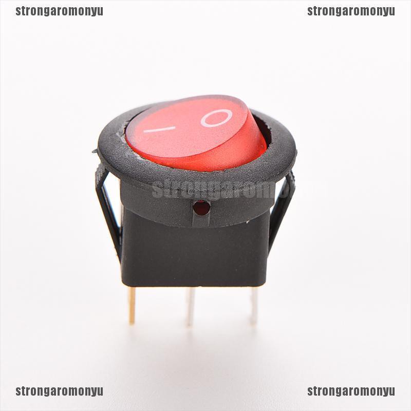 Set 4 Công Tắc Tròn Cho Xe Ô Tô 12V 16A