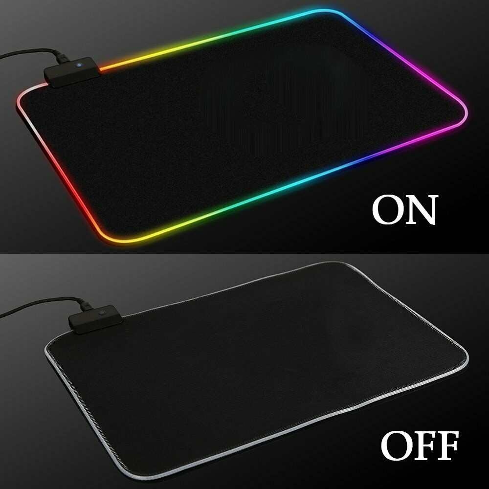 Lót Chuột Máy Tính Laptop Pc Gaming Led Rgb Pad Chuột Bàn Di Chuột Đèn Led 7 Màu
