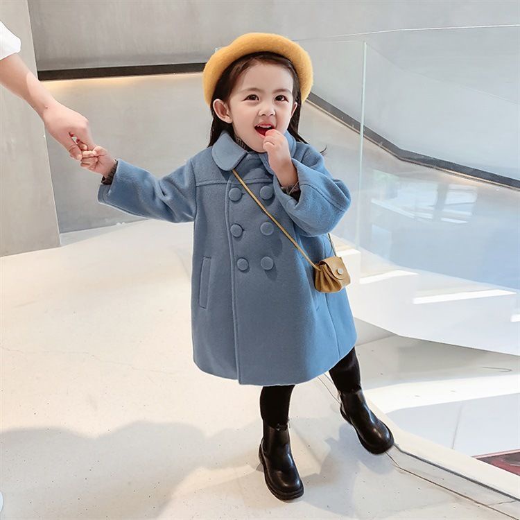 Áo khoác dáng dài thời trang đáng yêu cho bé gái