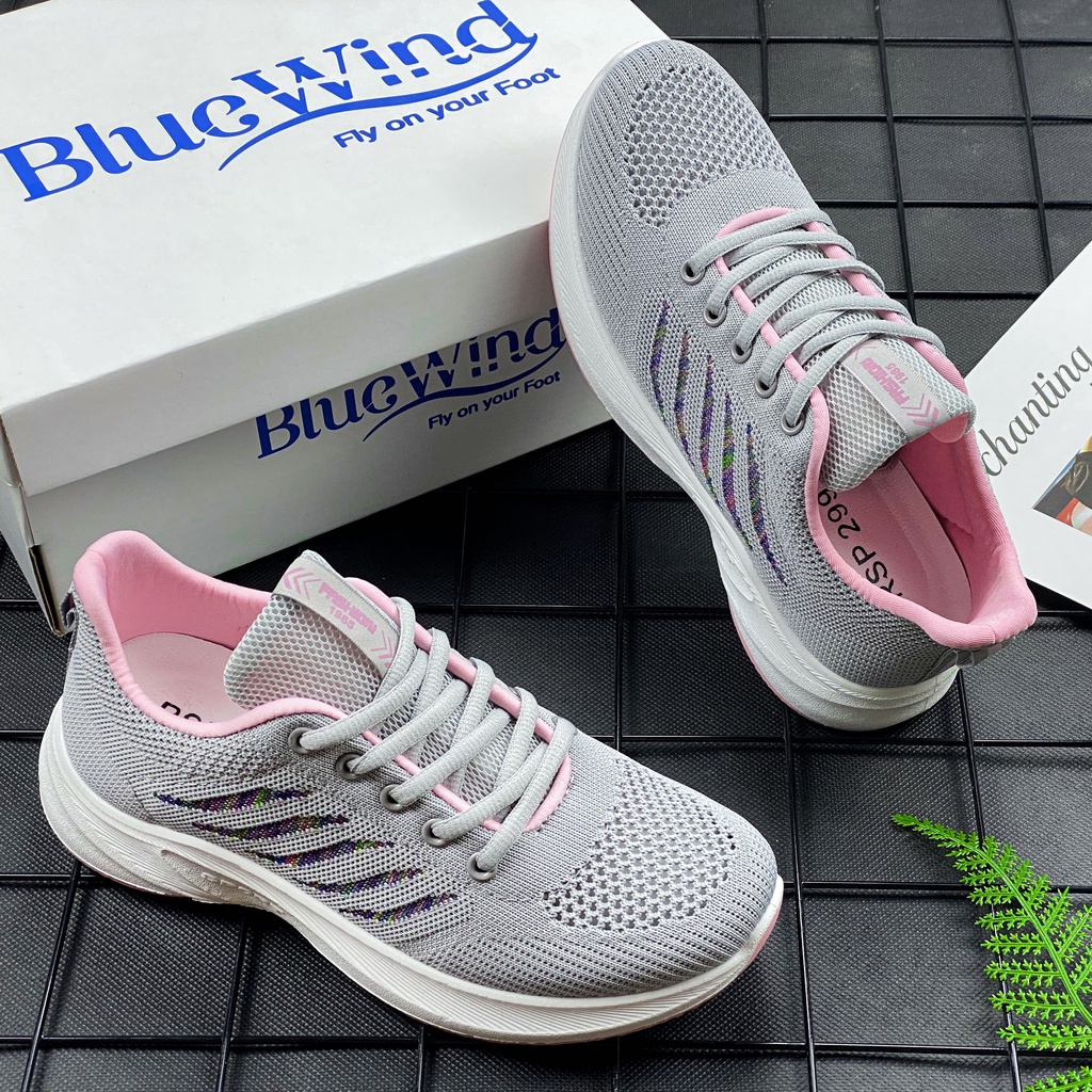 Giày Thể Thao Nữ, Giày Chạy Bộ Phối Lưới Thoáng Khí BLUEWIND 68769 | BigBuy360 - bigbuy360.vn