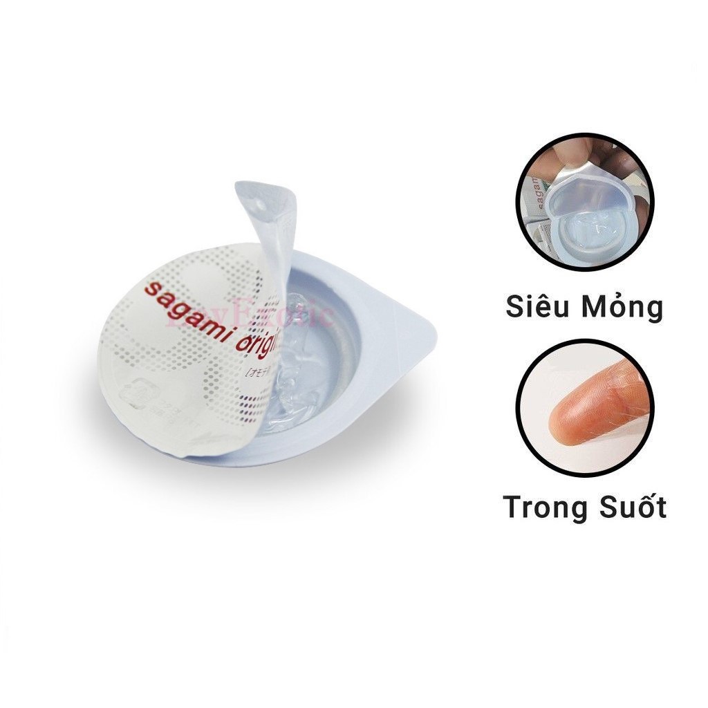 Bao Cao Su SAGAMI ORIGINAL 002 Siêu Mỏng Cao Cấp [Hộp 6c] - Chính Hãng Nhật Bản