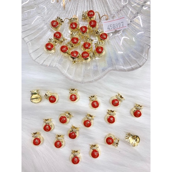 Charm đá trang trí móng tay chân mới 2022-1 viên