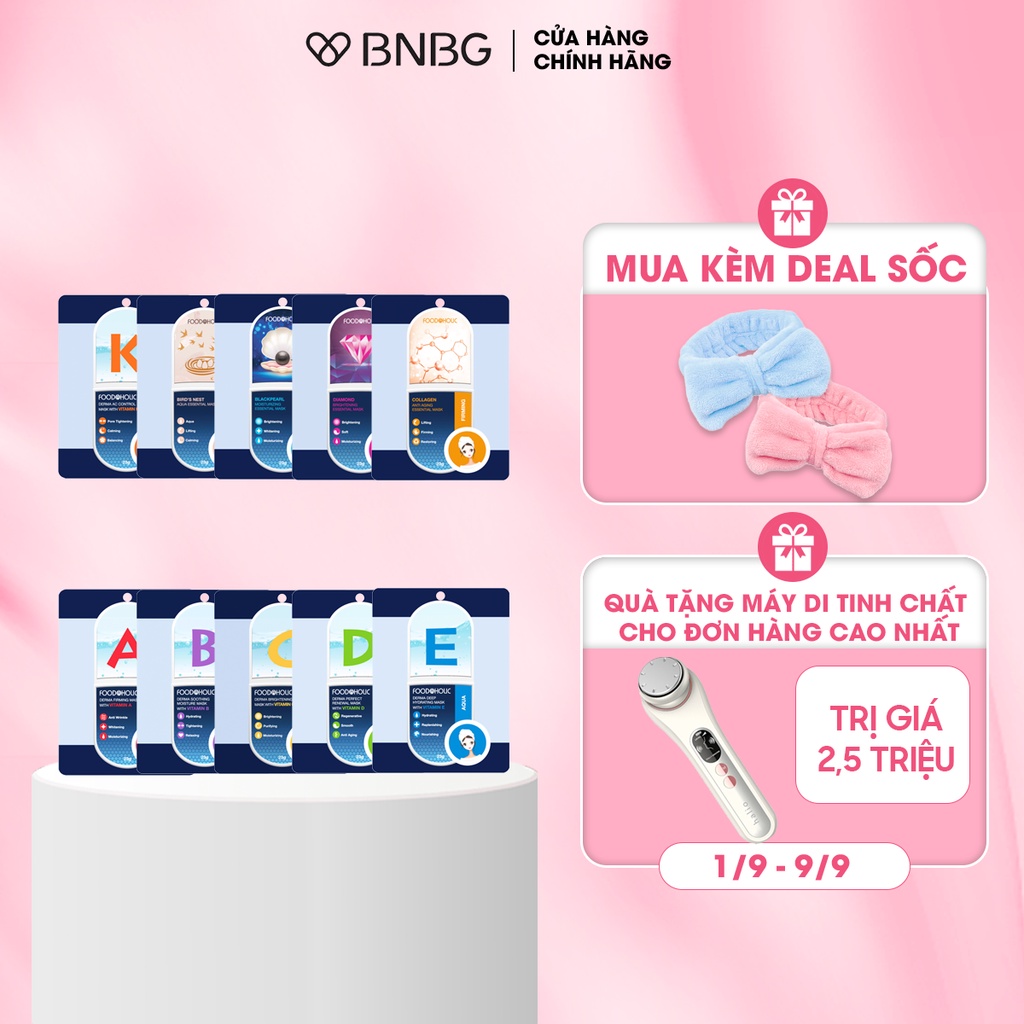 Combo 10 mặt nạ dưỡng da Foodaholic Mask 23g x10