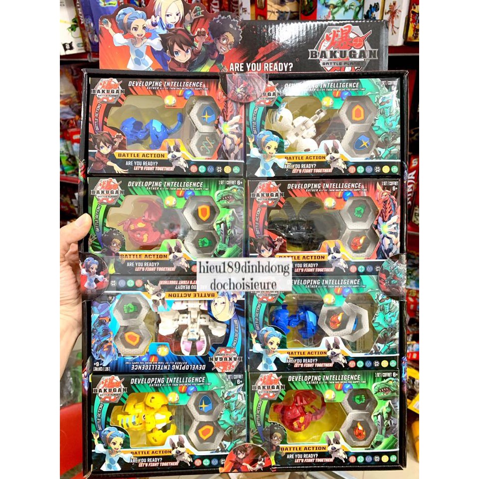 Bộ Sưu Tập BAKUGAN DÒNG SIÊU CHIẾN BINH loại rẻ chất lượng vừa phải (Khách chat chọn mẫu)