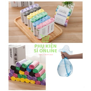 Set 5 cuộn túi đựng rác sinh học tự phân hủy siêu dai, co giãn tốt bảo vệ môi trường tiện dụng