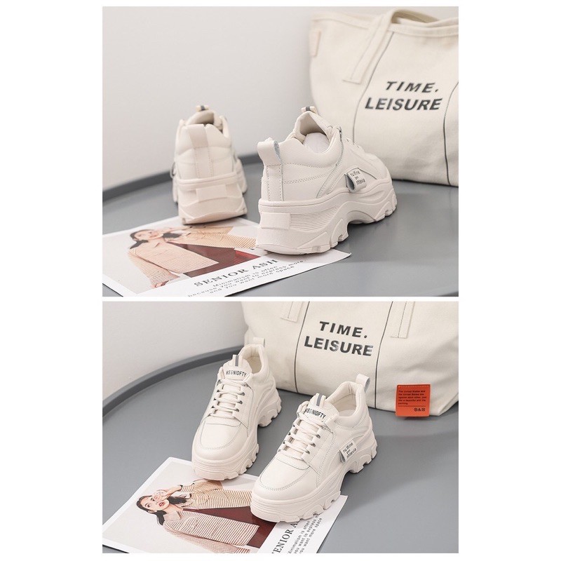 Giày thể thao nữ đế độn chất siêu đẹp S166 , giày sneaker nữ đế cao tôn dáng siêu xinh