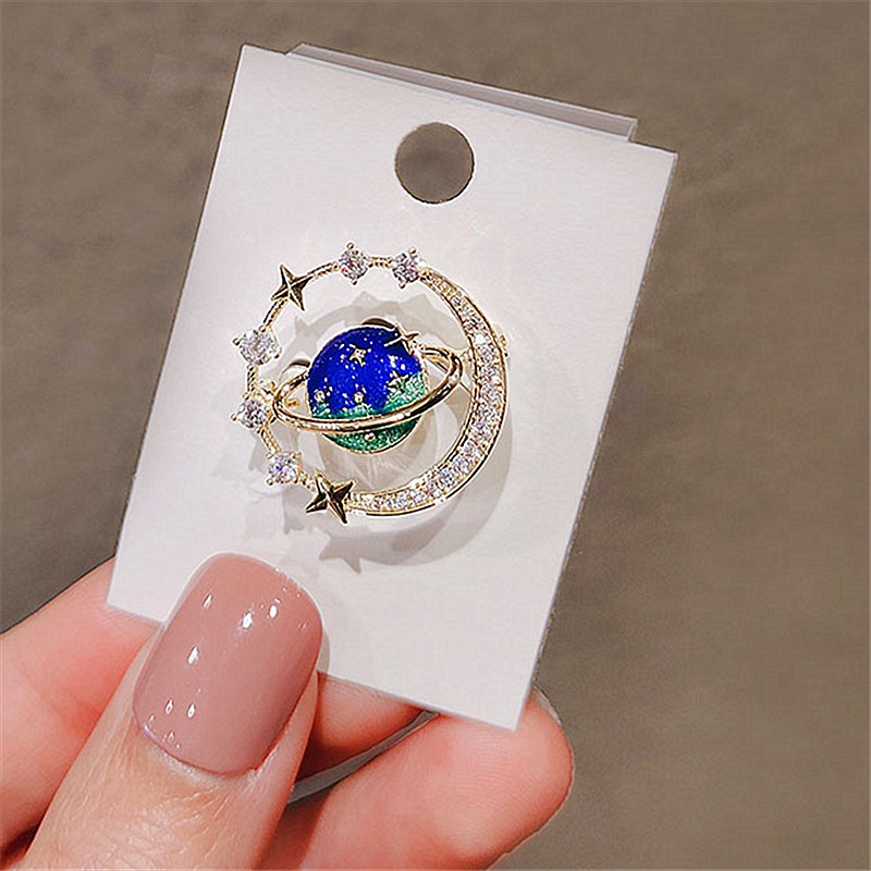 Ghim Cài Cổ Áo Hình Hành Tinh Độc Đáo Dễ Thương Cao Cấp