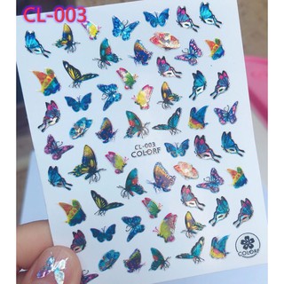 Sticker dán móng nghệ thuật hình bướmm