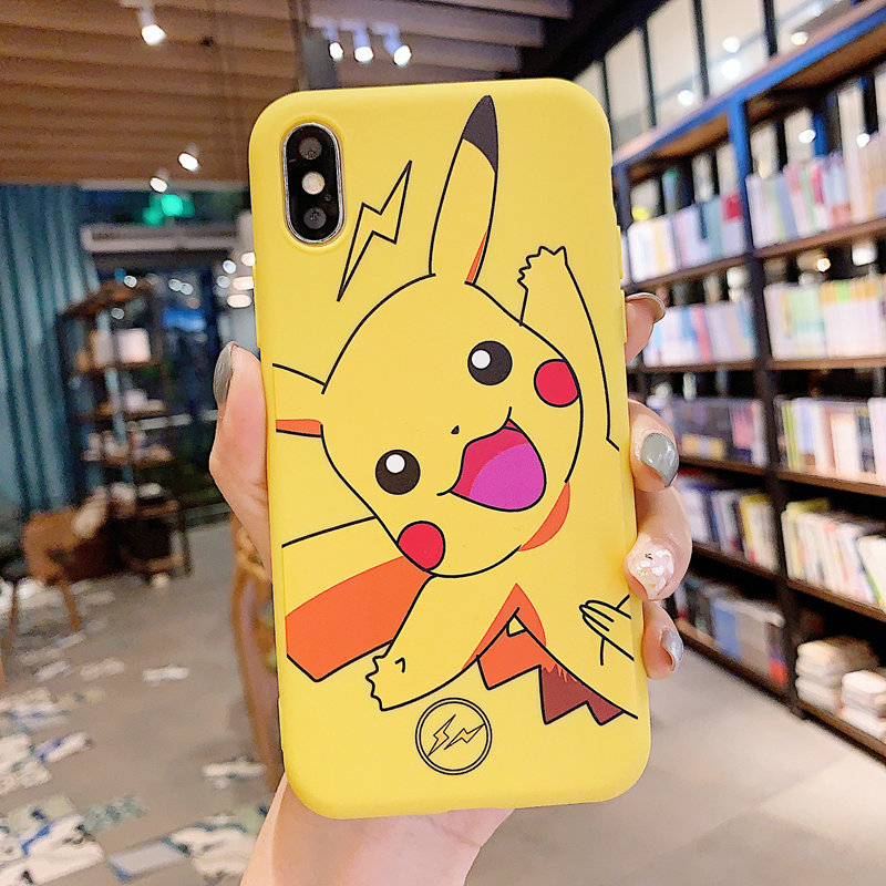 Ốp điện thoại in hình pikachu chống sốc cho Samsung S7 Edge S8 S8+ S9 S9+ S10 S10+ S10e S20 Ultra Note 9 10 Plus