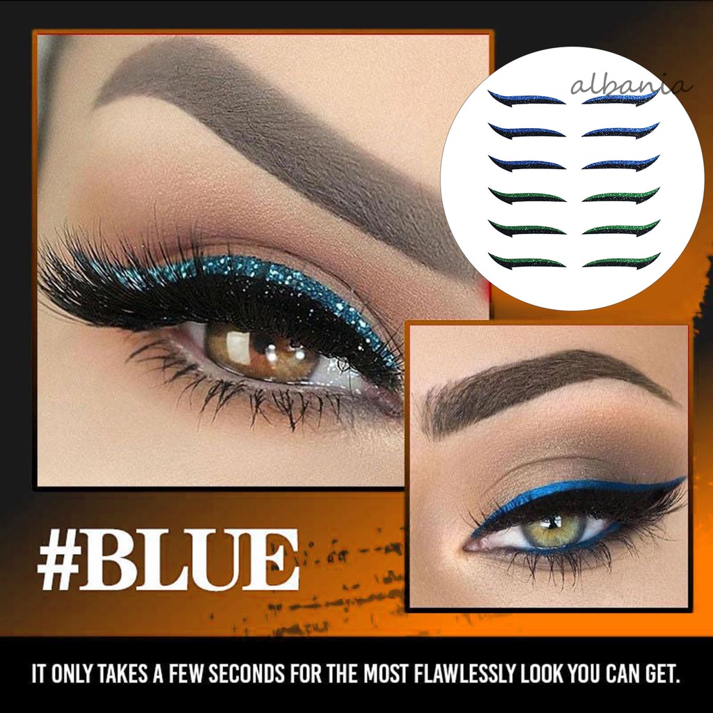 (Hàng Mới Về) Miếng Dán Kẻ Mắt / Phấn Mắt Chống Rơi Thoáng Khí Có Thể Tái Sử Dụng | BigBuy360 - bigbuy360.vn