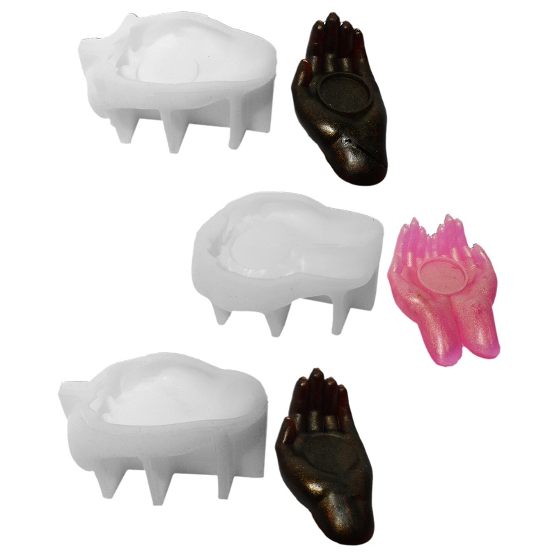 Sa Khuôn Silicon Làm Đế Nến Bằng Resin DIY