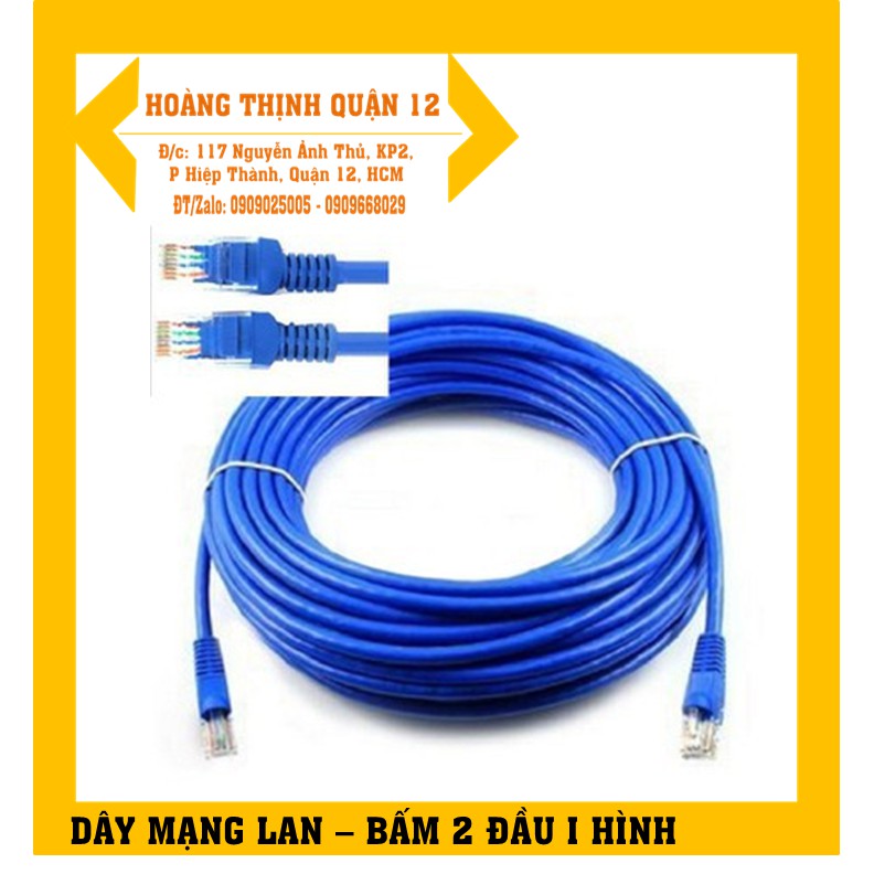 Dây cáp mạng LAN đúc sắn 2 đầu - 20M-25M-30M-40M