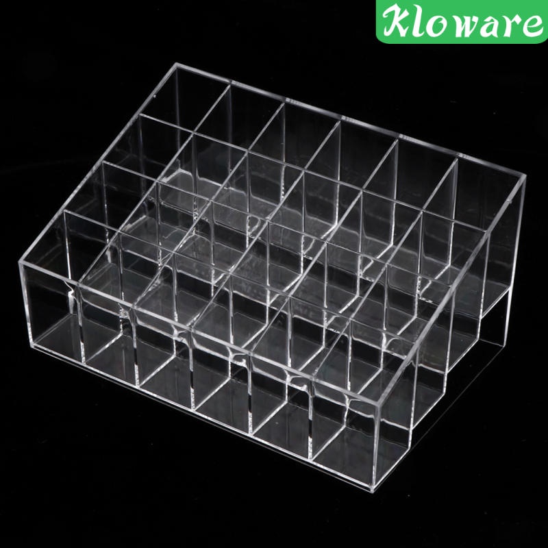 Giá Đỡ Trưng Bày Son Môi 24 Ngăn Bằng Acrylic Trong Suốt