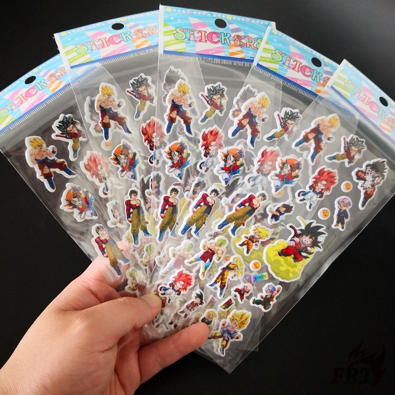 ✨ ✨ ✪ Miếng Dán Bong Bóng Hình Dragon Ball ✪ 1 Tấm Sticker Dán Hình Anime Dragon Ball Z