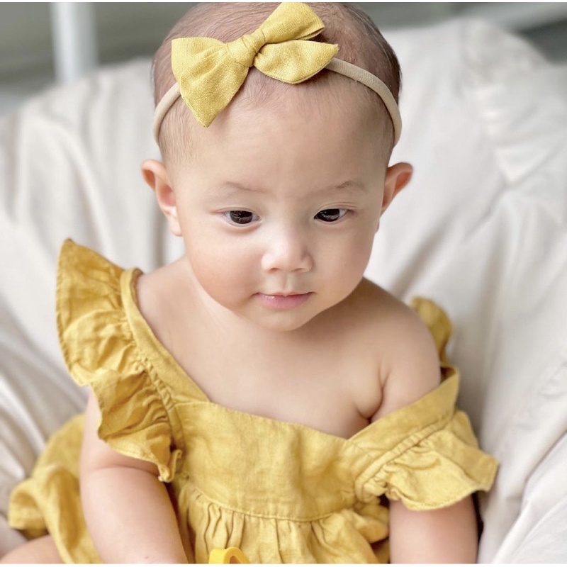 Turban Chun, Băng Đô Chun, Tuban Lisa POTATO KIDS Chun Mềm Và Co Giãn Tốt Không Lằn Đầu Cho Bé Sơ Sinh Đến 2 Tuổi