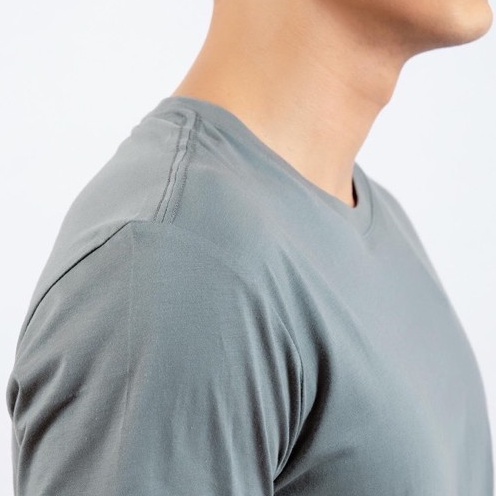 Áo Phông Trơn Nam TheGoong Cổ Tròn, Áo Thun Trơn Basic Cotton Cao Cấp Hàng Hiệu Không Cổ Thoáng Mát Tay Ngắn Màu Oliu | BigBuy360 - bigbuy360.vn