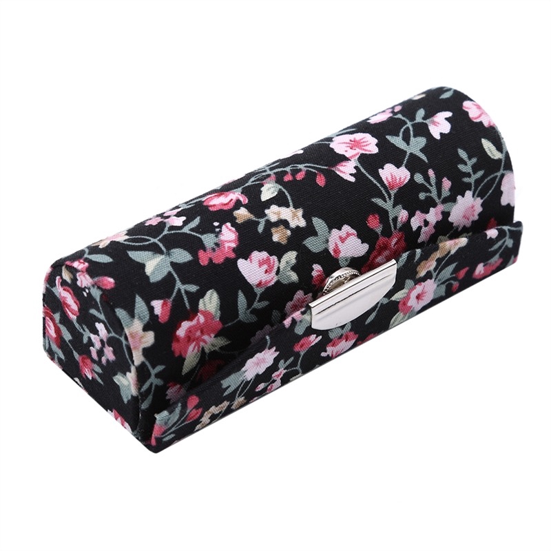 Thời Trang (hàng Mới Về) Hộp Đựng Son Môi Thêu Hoa Phong Cách Retro Có Gương Tiện Dụng | BigBuy360 - bigbuy360.vn