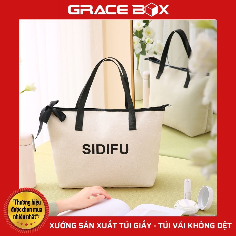 Túi Vải SIDIFU Thời Trang - Bảo Vệ Môi Trường - Siêu Thị Bao Bì Grace Box
