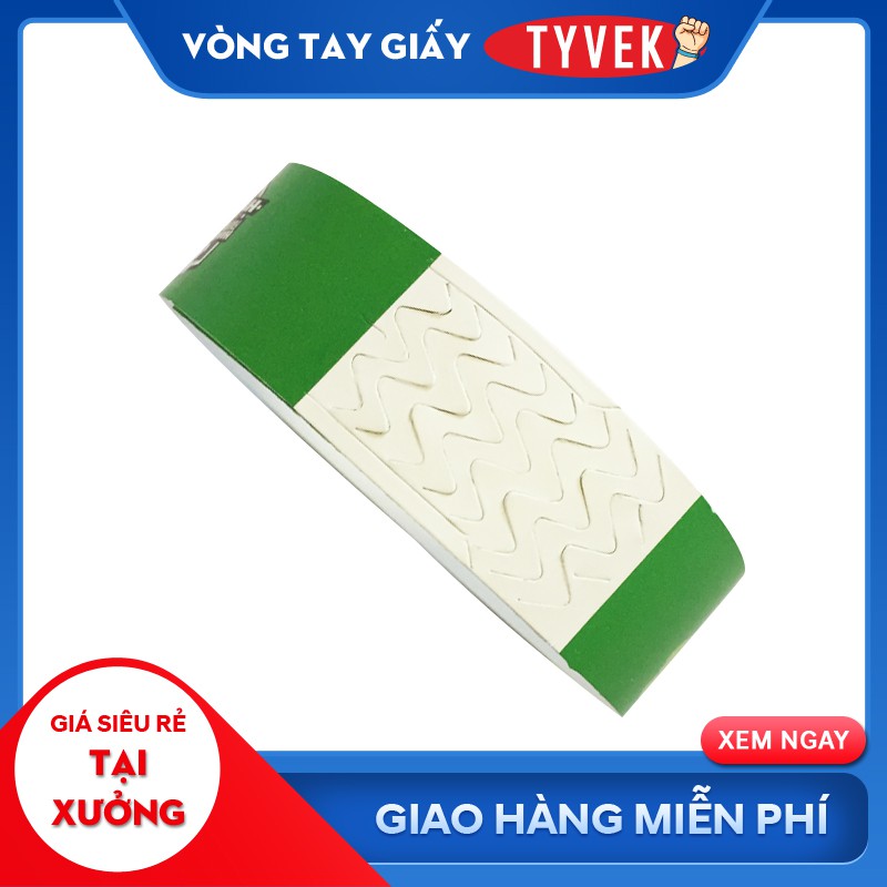 Vòng Tay Giấy Dùng 1 Lần - GIẢM 10K Nhập [ VONG TAY TYVEK ] - Sản Xuất Theo Yêu Cầu Tại Hà Nội