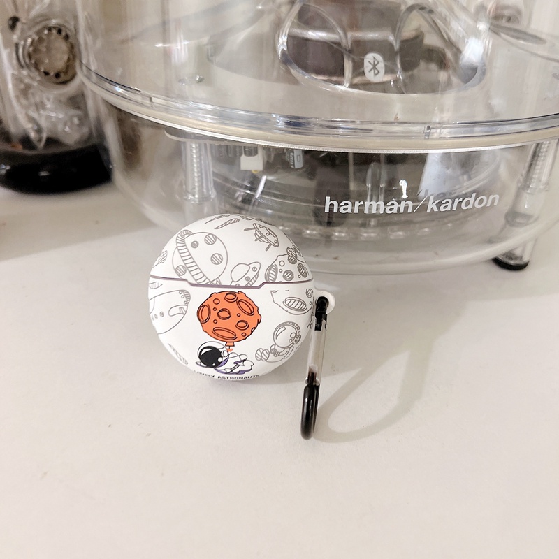 Vỏ Bảo Vệ Hộp Sạc Tai Nghe Chống Rơi Hình Trái Đào / Gấu / Phi Hành Gia Cho Disney F9