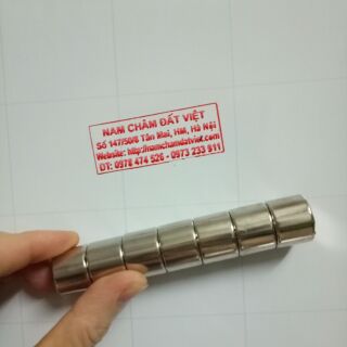 Nam châm viên 20x15mm nam châm trụ nam châm đất hiếm lực mạnh siêu rẻ