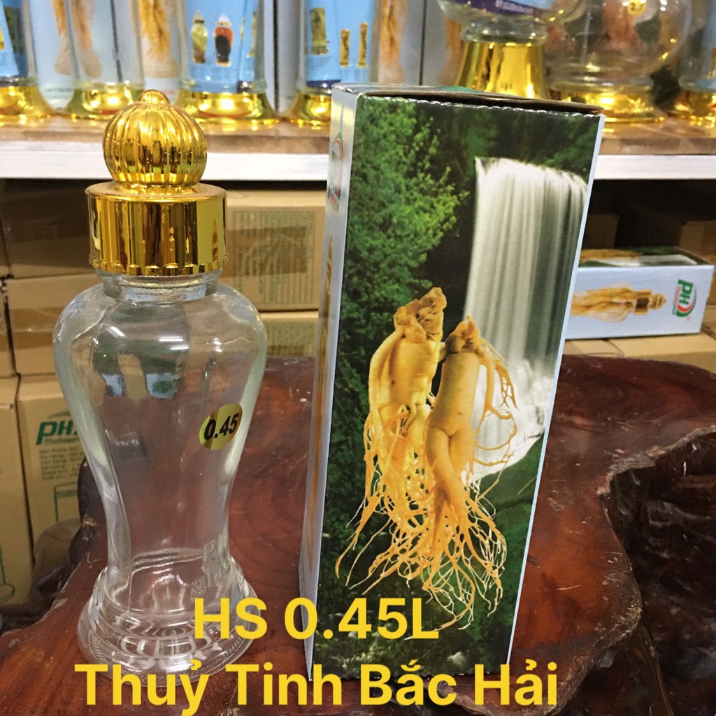 Bình Thủy Tinh Ngâm Rượu SX Tại Việt Nam HS-0.45 Lít - Thủy Tinh Bắc Hải