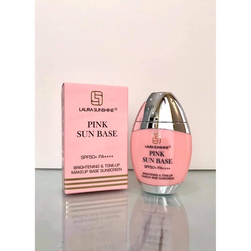 KEM CHỐNG NẮNG KIÊM KEM LÓT NÂNG TONE DA LAURA SUNSHINE PINK SUN BASE SPF 50+ PA++++ Nhật Kim Anh | BigBuy360 - bigbuy360.vn