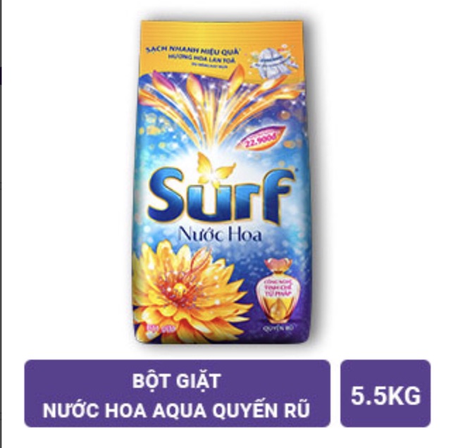 Bột Giặt Surf 5,5kg Hương Nước Hoa