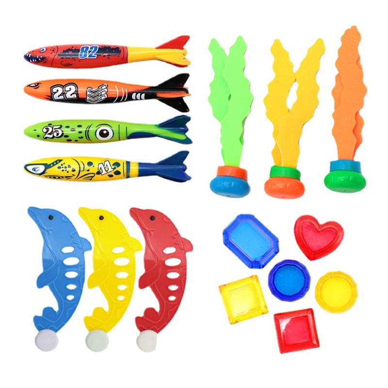 WMMB Kids Summer Diving Toys Cute Circle Creative Baby Diving Toys Swimming Kids Play Set Games Tool