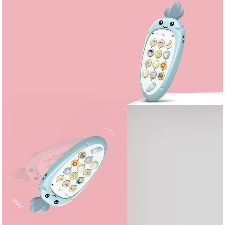 Điện thoại đồ chơi cho bé, điện thoại khích thích thính giác trẻ em  bằng các bài nhạc cực hay và ý nghĩa cho bé