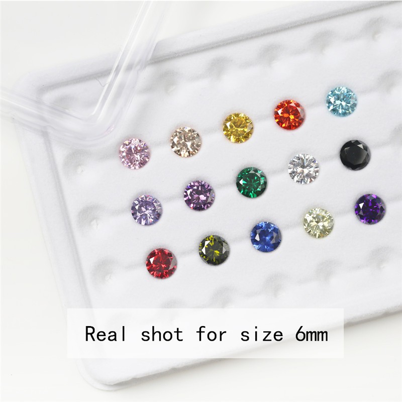 1 Hộp 15 Viên Đá Tròn Kích Thước 4mm-10mm