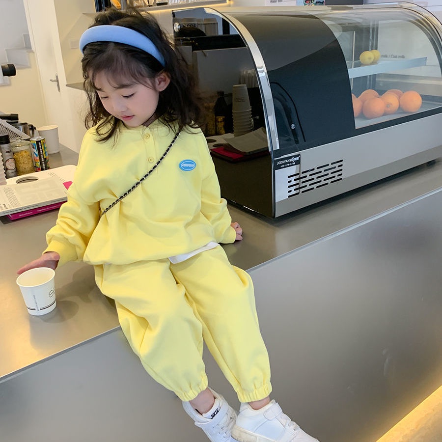 Set Đồ Thể Thao Dài Phong Cách Phương Tây Mới Cho Bé Gái