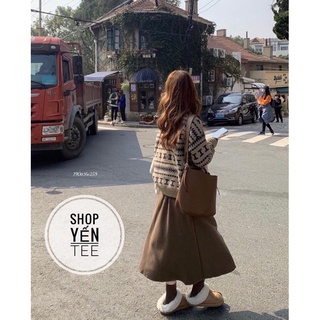 Áo len thổ Cẩm Vintage ( Ảnh thật )